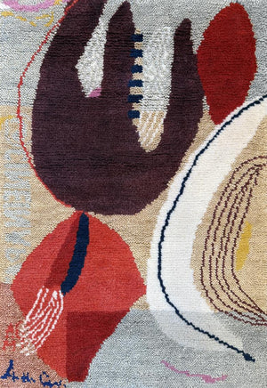 Abstract Rug Collage, Layered x Heather Chontos, top view