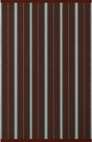 Brown Stripe Rug, Layered x Tom Morris Betty Brown, top view