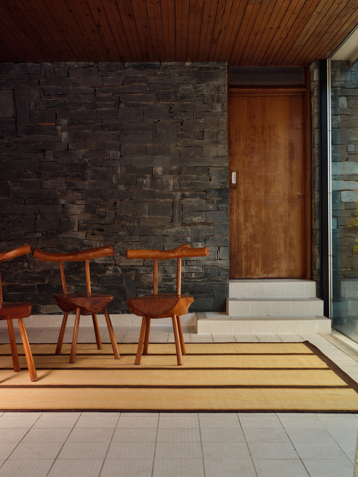 Yellow Stripe Rug, Layered x Tom Morris Margarine, in an interior