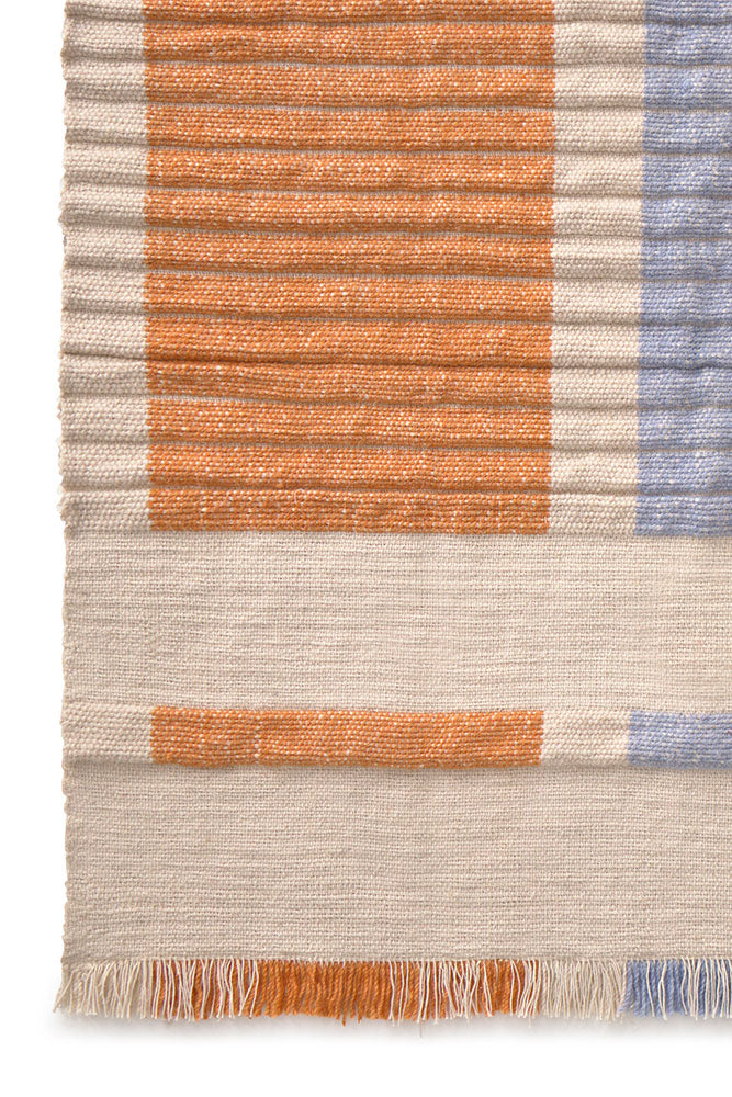 Lorena Canals Columns Multi Color Wool Rug, close up