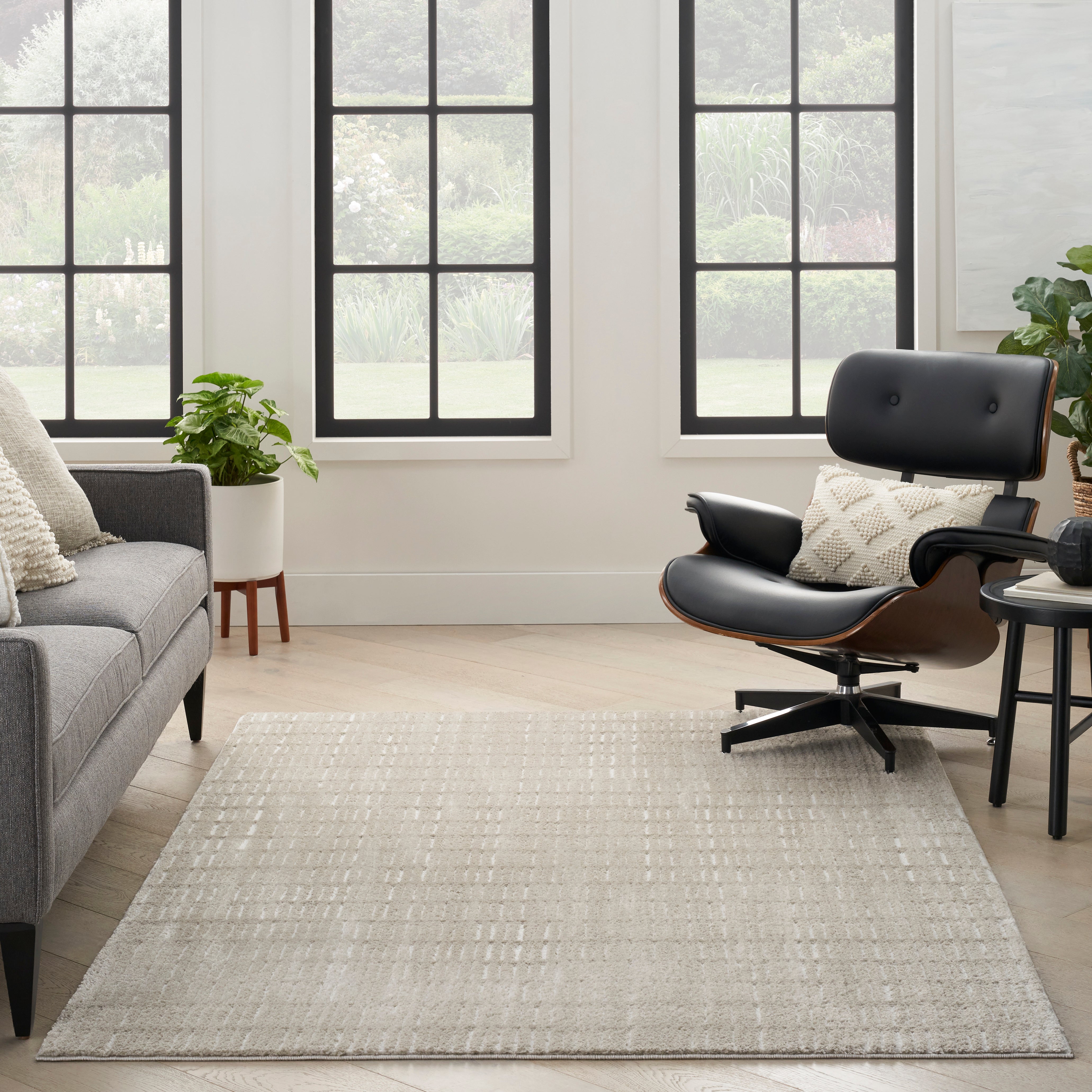 Nourison Modern Comfort Grey Ivory MNC03