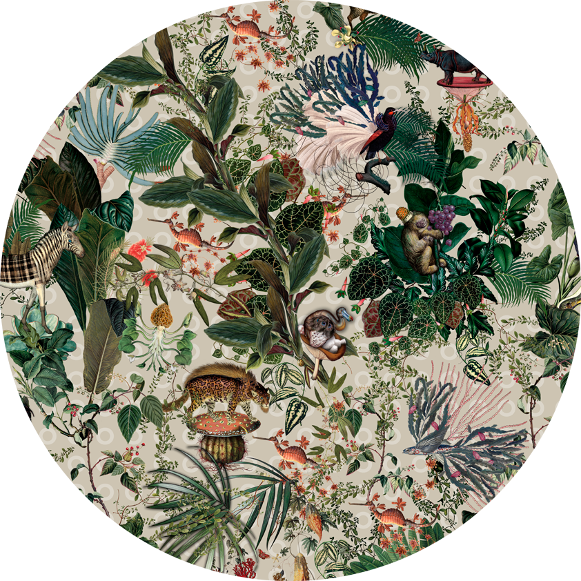 Moooi Carpets Menagerie of Extinct Animals Ivory