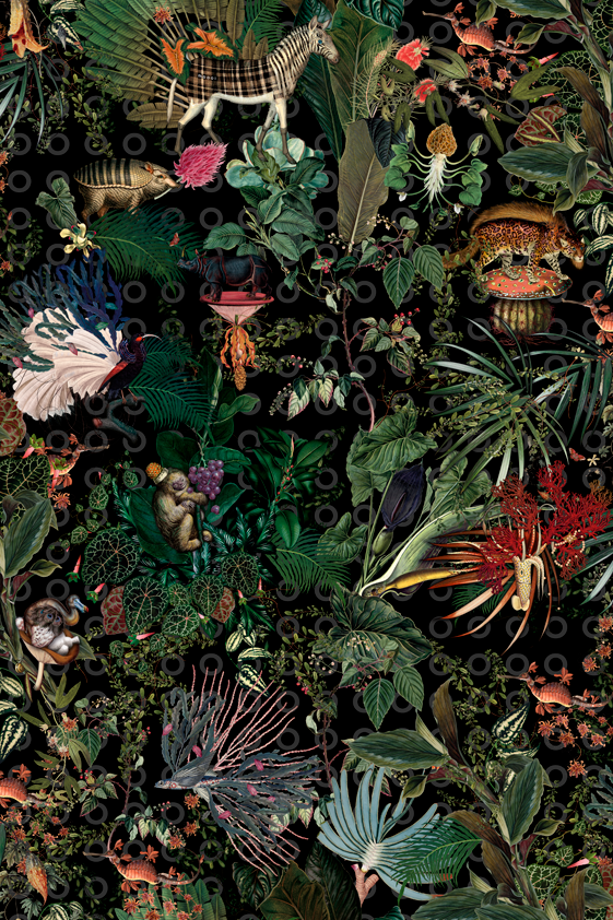 Moooi Carpets Menagerie of Extinct Animals Raven