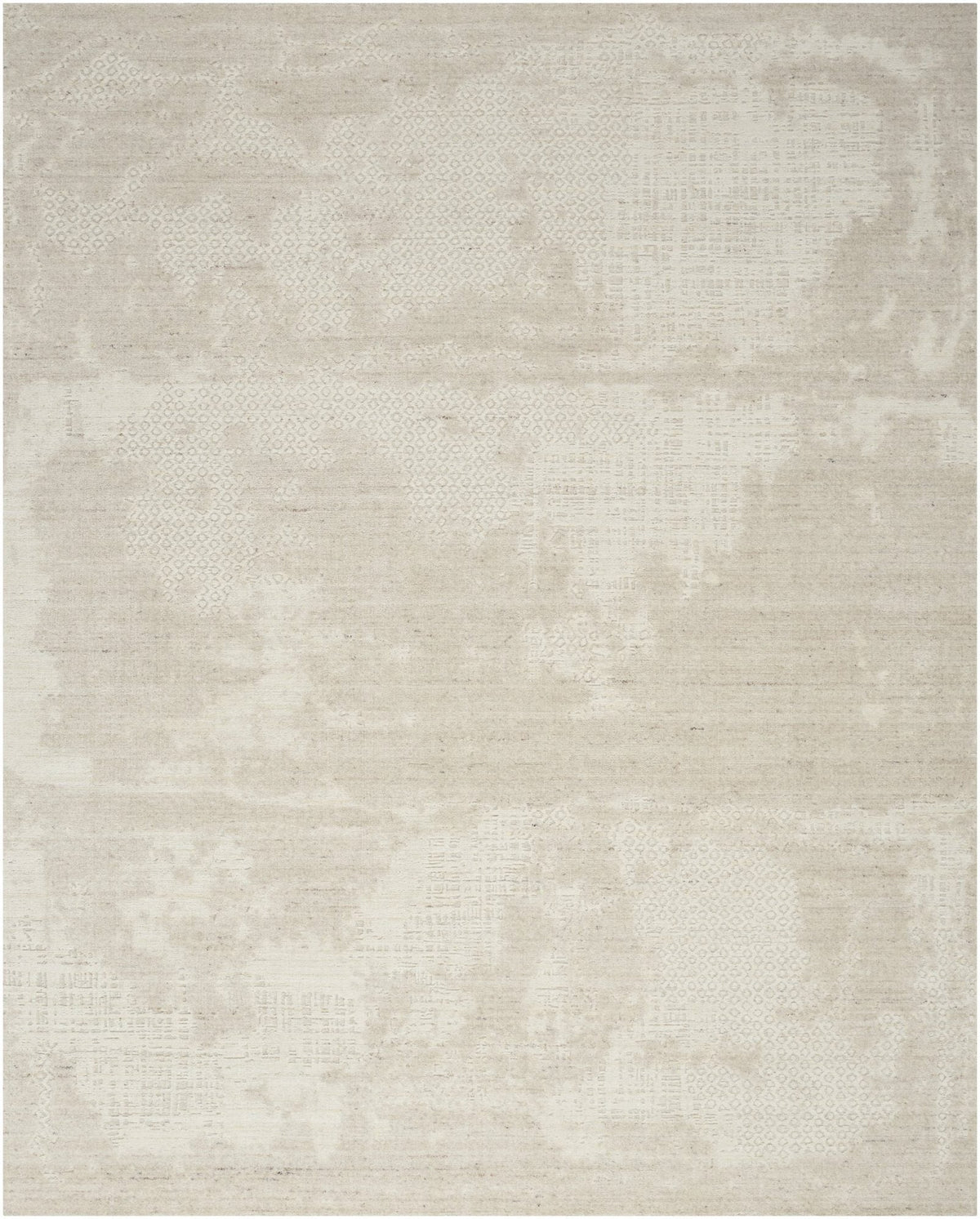 Nourison Harmony HAY07 Ivory Abstract Rug, top view