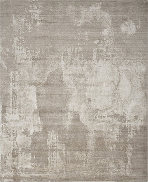 Nourison Harmony HAY06 Silver Grey Rug, top view
