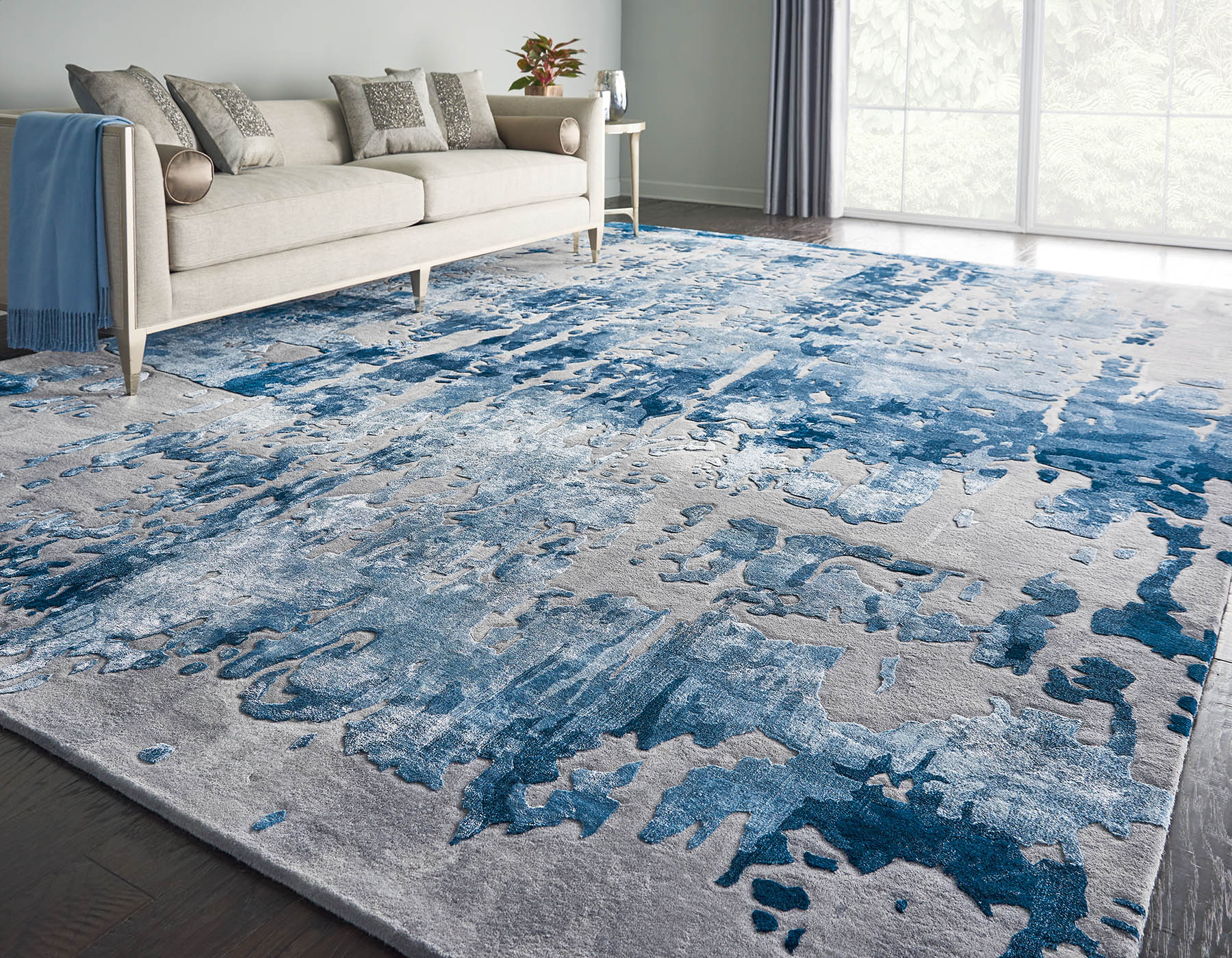 Nourison Prismatic Blue grey PRS10