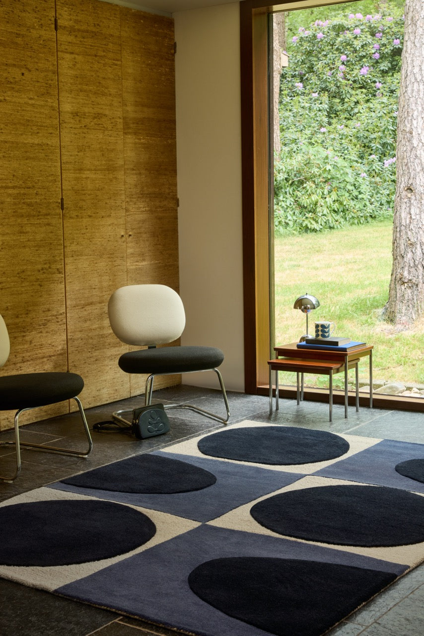 Orla Kiely Spot Square Blue Navy 157908