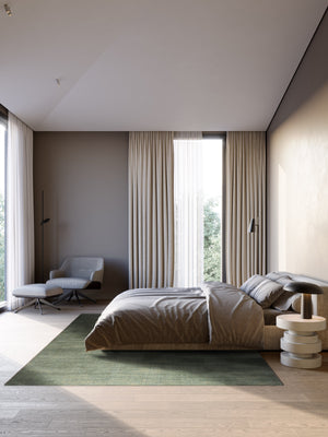Sage Green Rug Tapison Home Torino, in a room