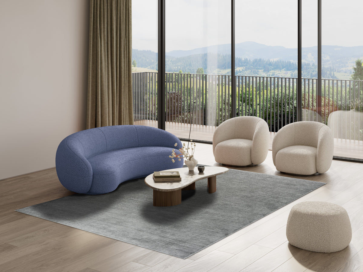 Mid Grey Rug Tapison Home Torino, in a room