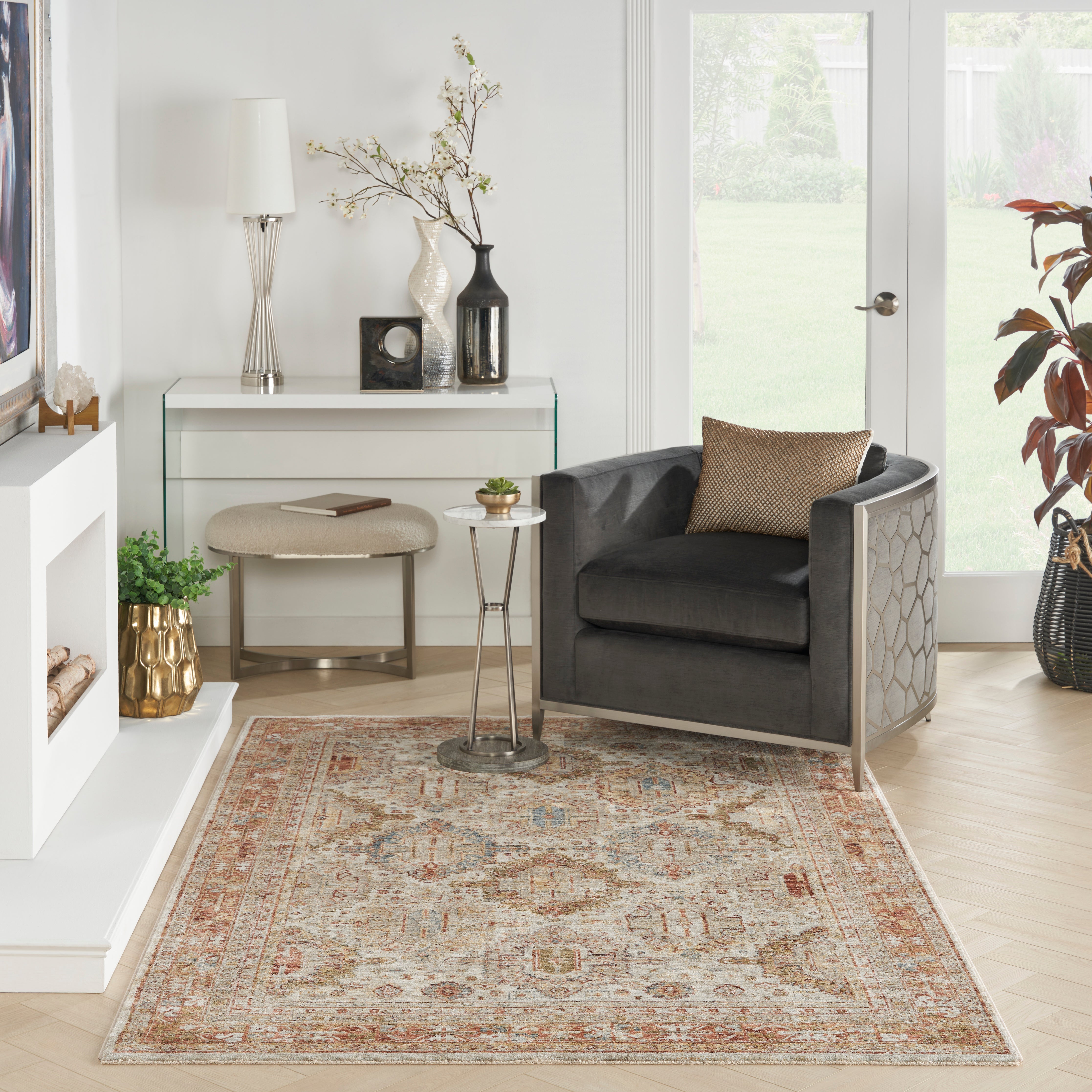Nourison Sahar Ivory Multicolour SHR01
