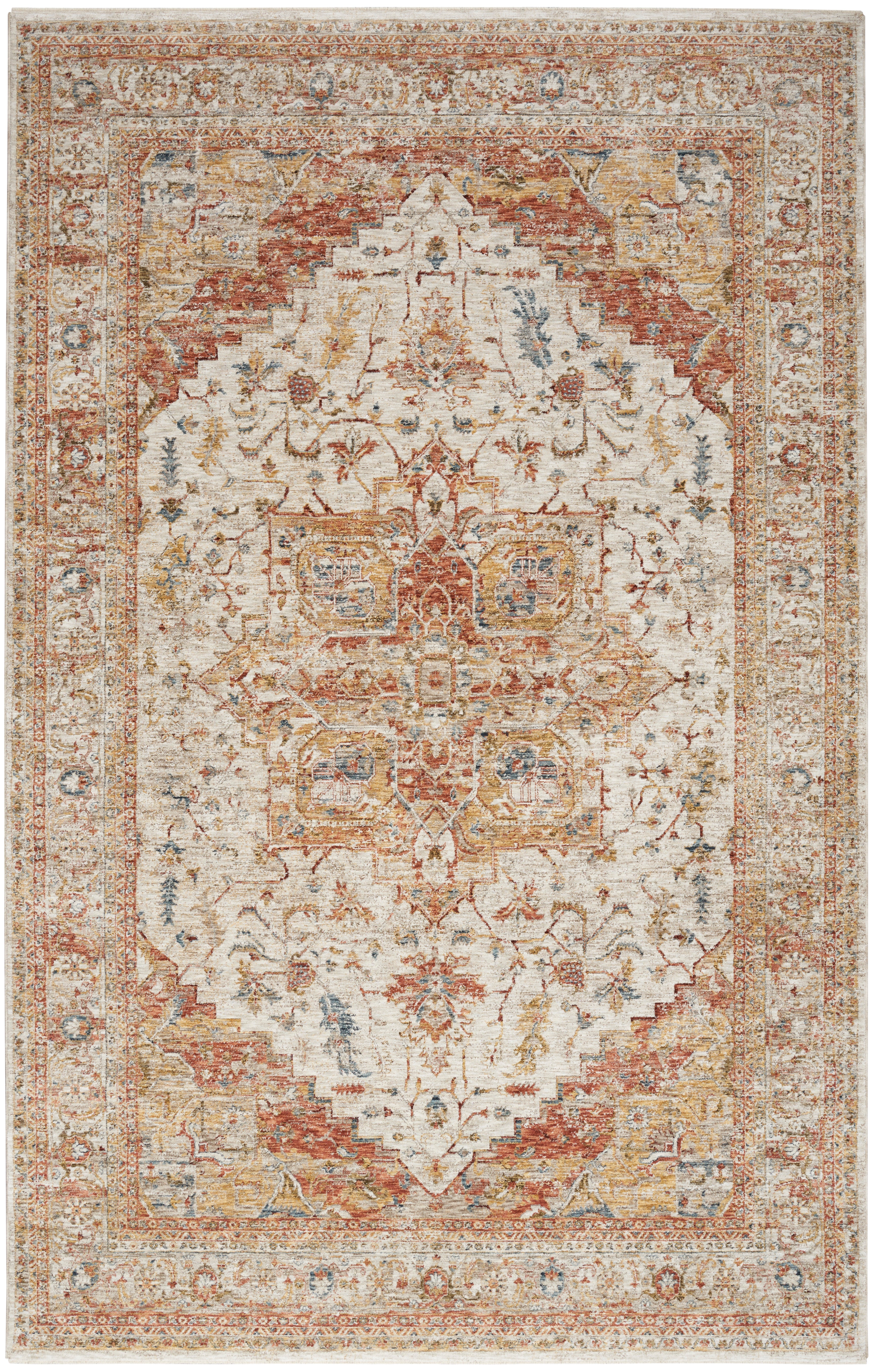 Nourison Sahar Ivory Rust SHR06