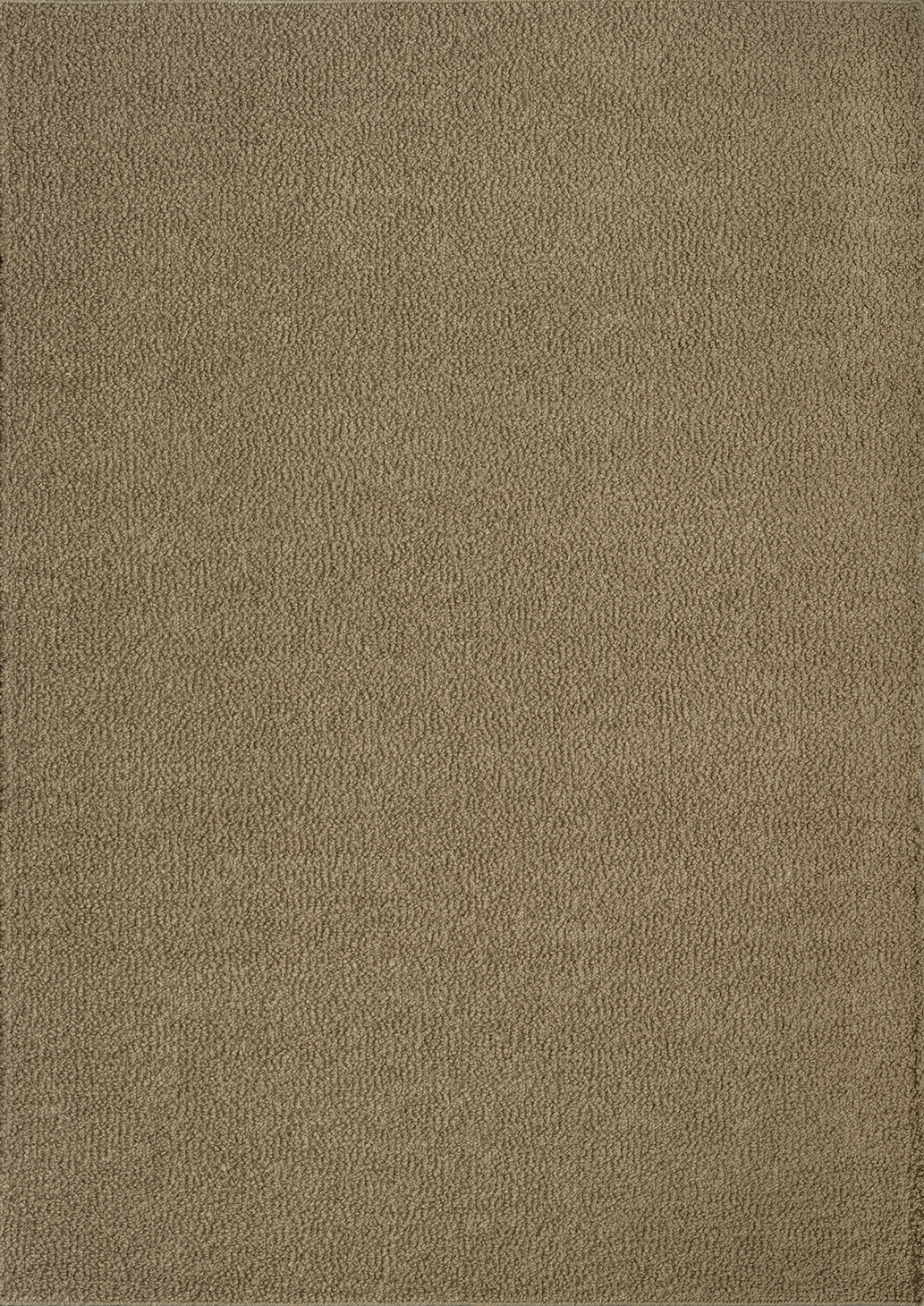 Top-down view of the Acsento Caligari Taupe rug displaying its full, textured design in warm taupe tones.

