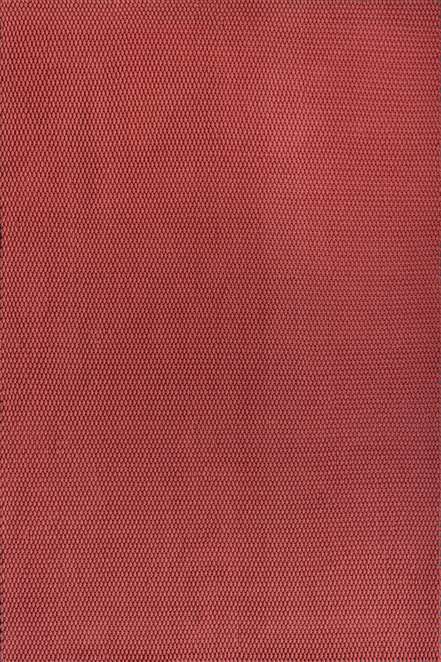 Full top-down view of Acsento Chania Brick rug showing complete design, colour, and handloomed pattern