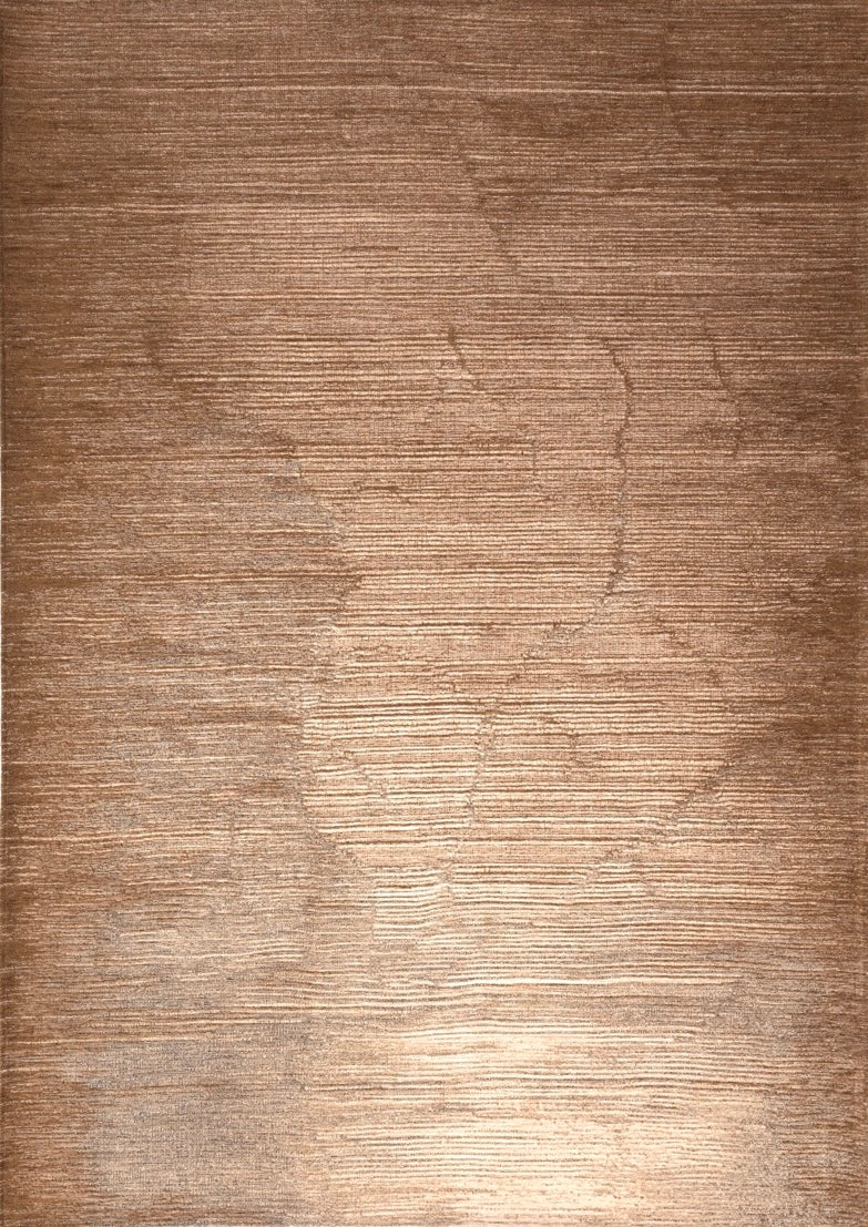 Acsento Moonshadow Noisette rug in hazelnut beige and light brown, top view