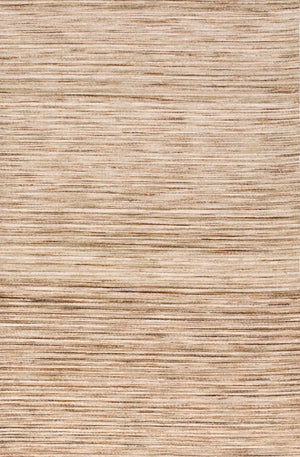 Acsento Origin Beige rug in beige with fine sand and caramel stripes, top view