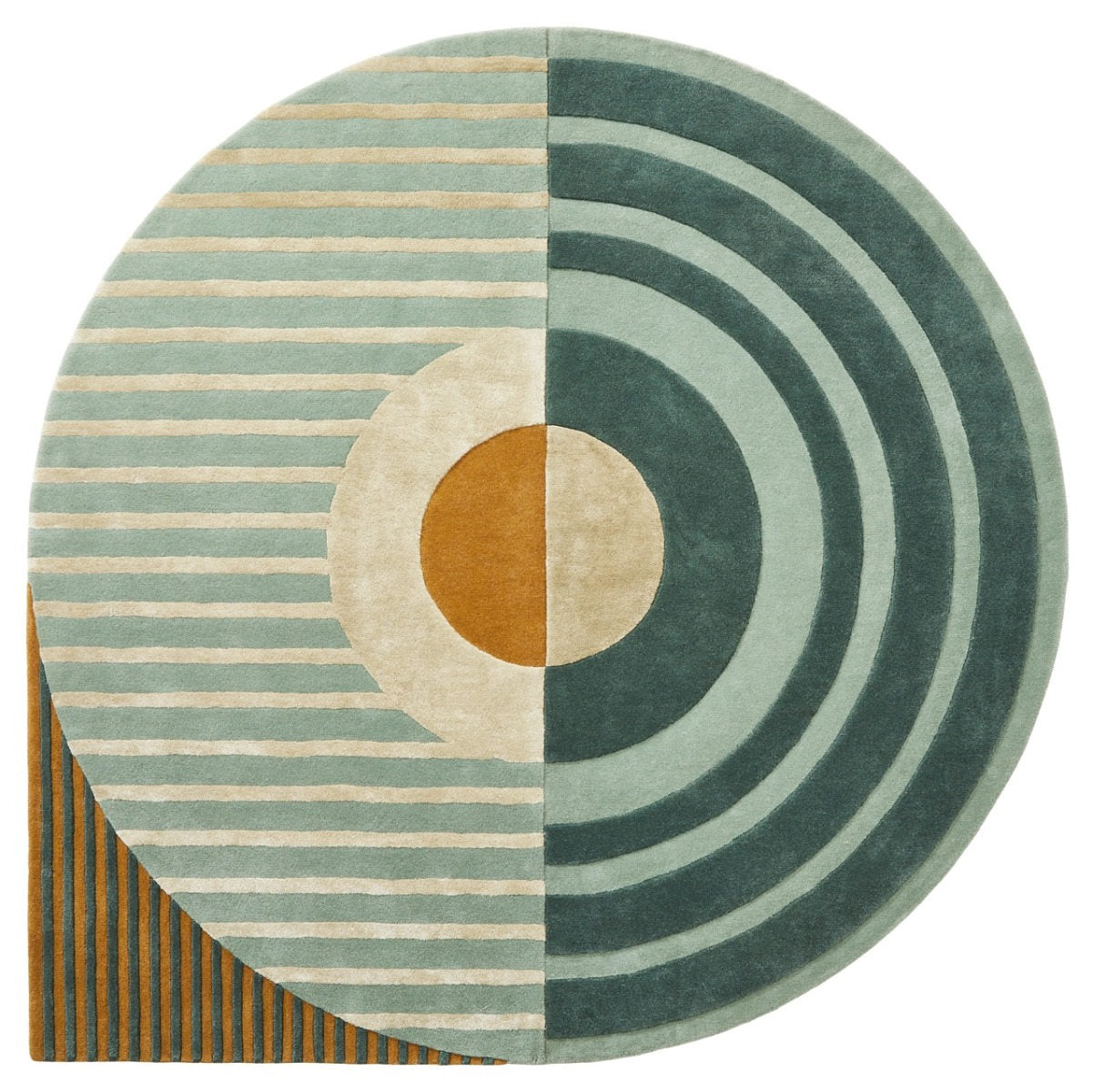 Brinker Carpets | Fano Girare Green | Carpet | Tapison