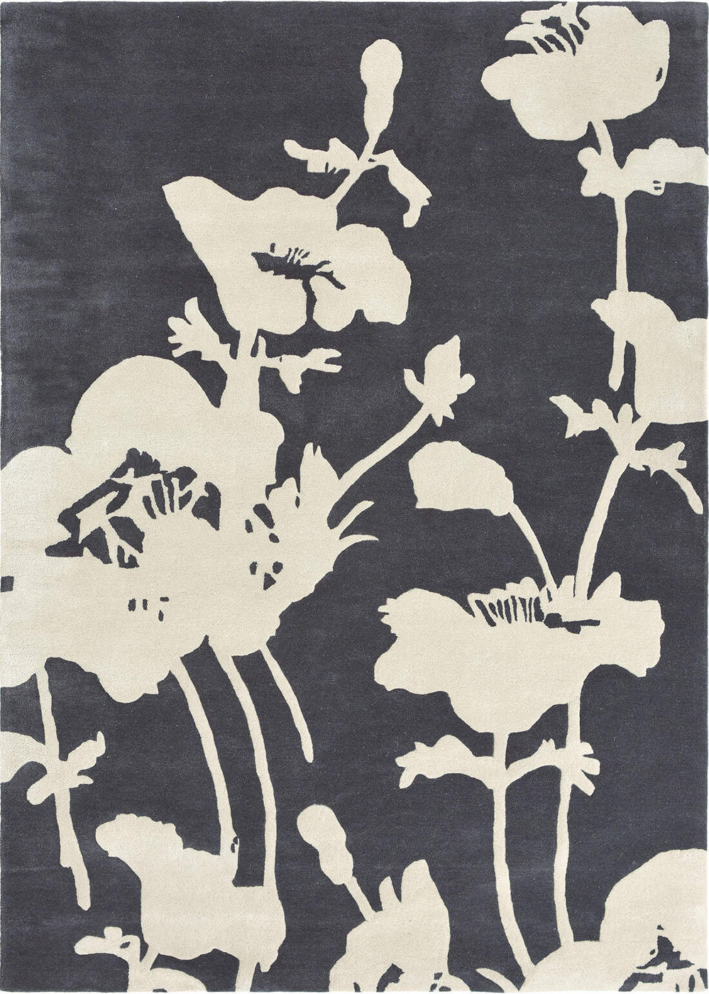 Floral 300 Charcoal