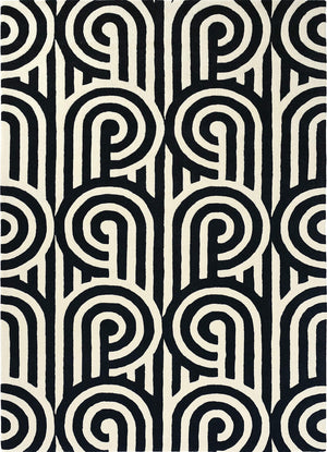 Florence Broadhurst | Turnabouts Black 039205 | Carpet | Tapison