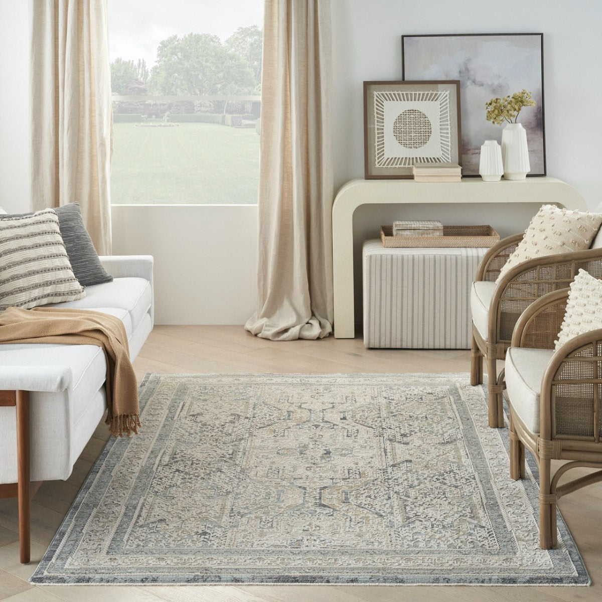 Nourison Lynx Ivory Charcoal LNX01