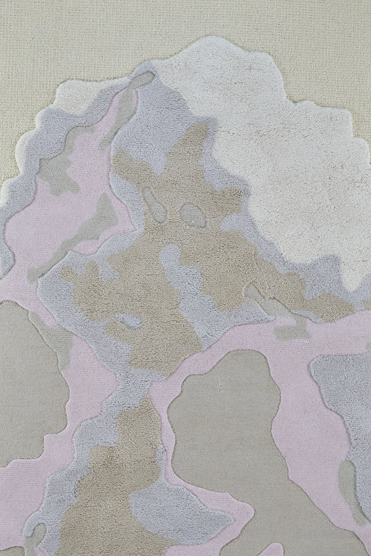 Massimo Cloud 9 Afternoon pastel wool rug, detail of the surface