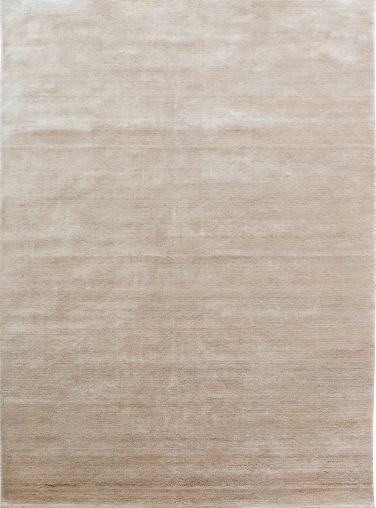 Massimo Earth Bamboo Desert Sand wool rug, top view