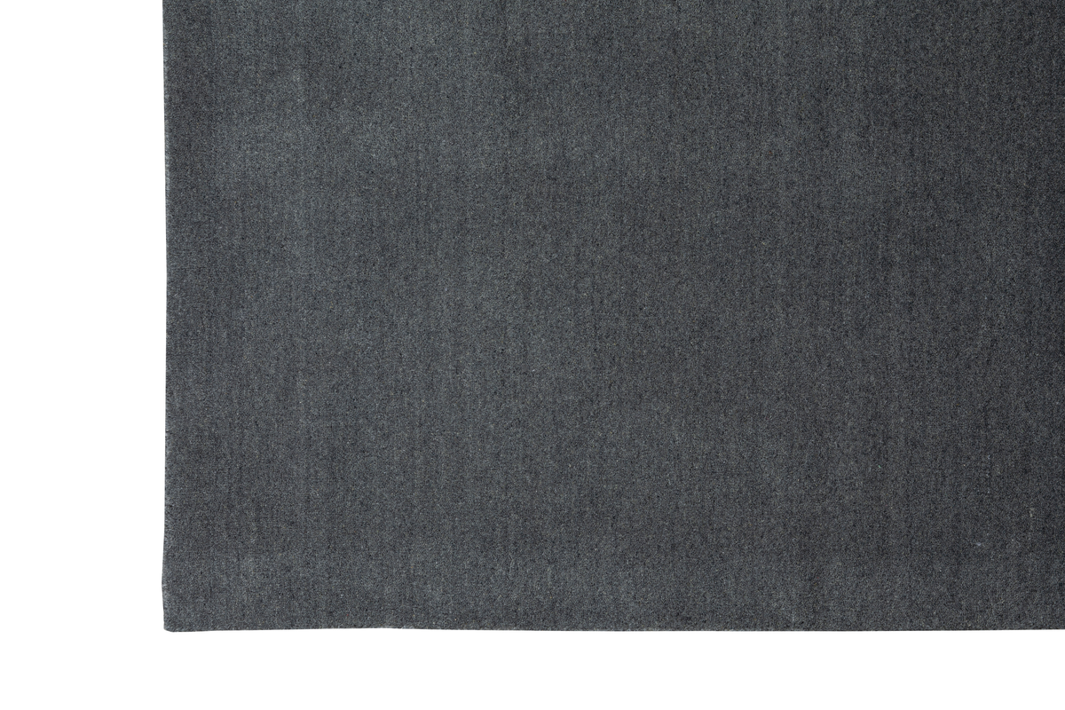 Massimo Earth Natural Dark Grey wool rug, full view