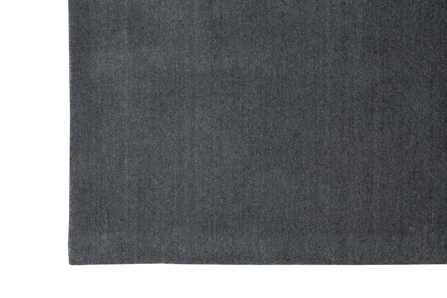 Massimo Earth Natural Dark Grey wool rug, full view