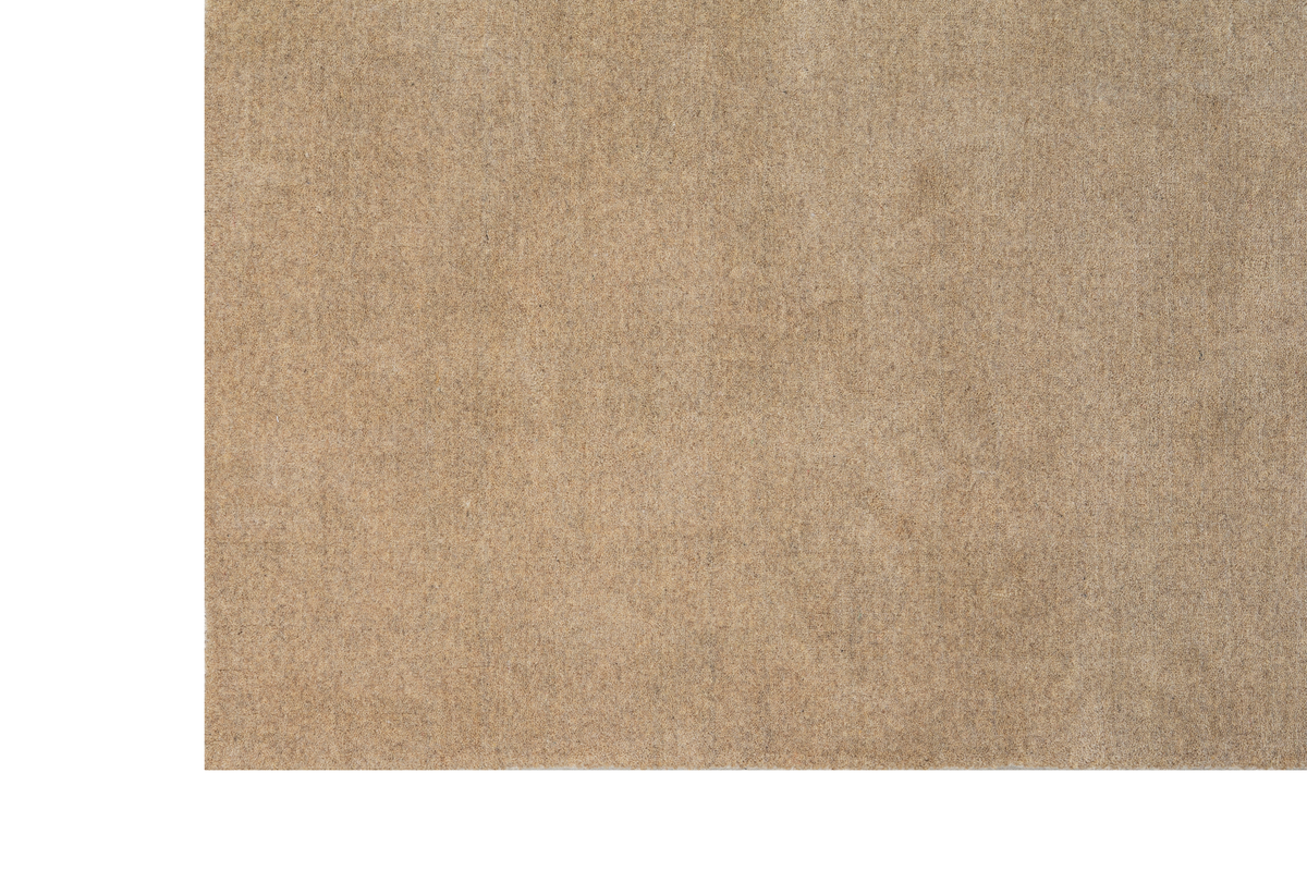 Massimo Earth Natural Light Beige wool rug, full view