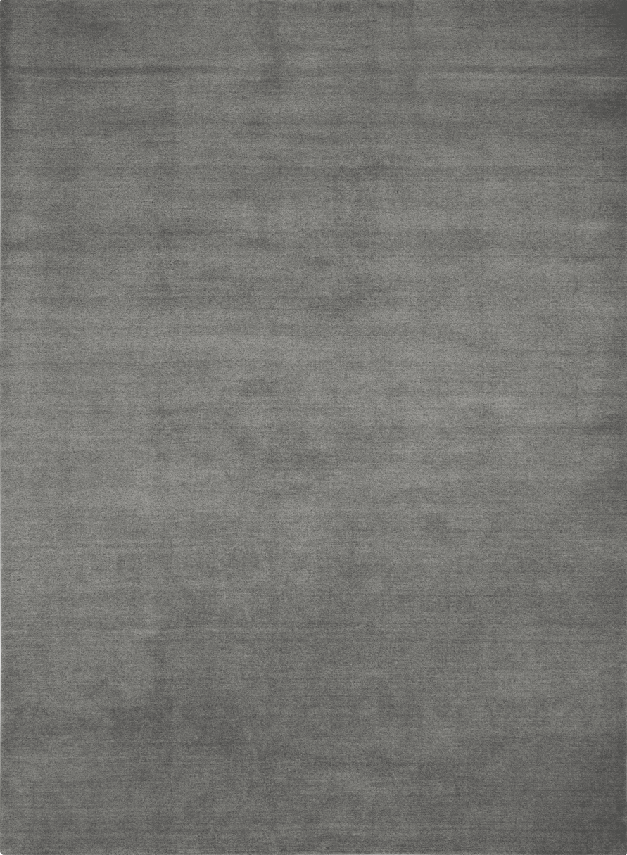Massimo Earth Natural Light Grey wool rug, top view
