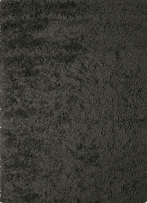 Massimo Rya Charcoal high pile wool rug, top view