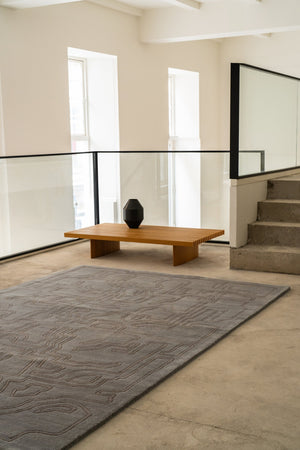 Massimo Structures 2.0 Arctic Green rug, shown in an interior