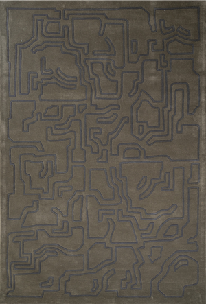 Massimo Structures 2.0 Arctic Green rug, top view
