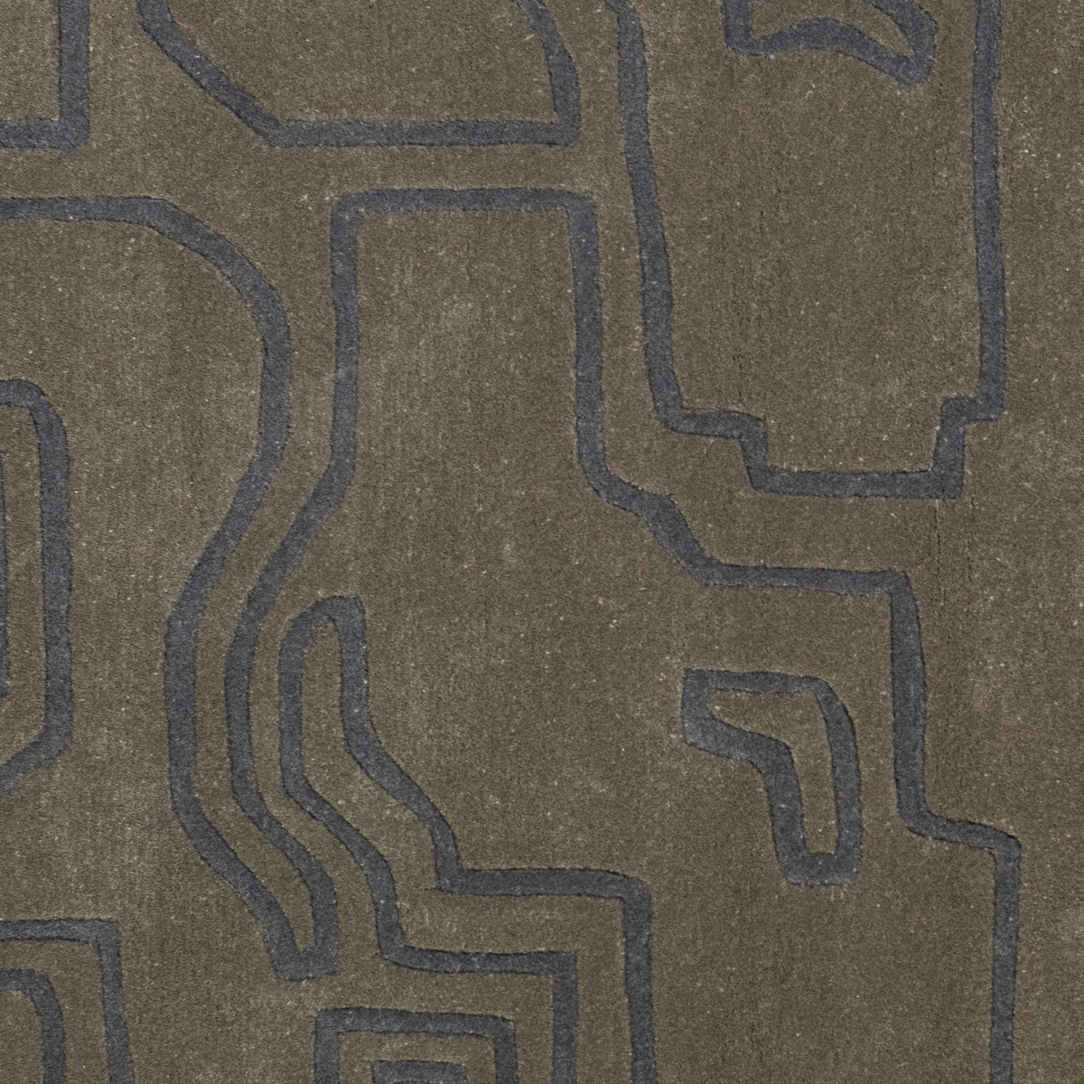 Massimo Structures 2.0 Arctic Green rug, detail of the surface