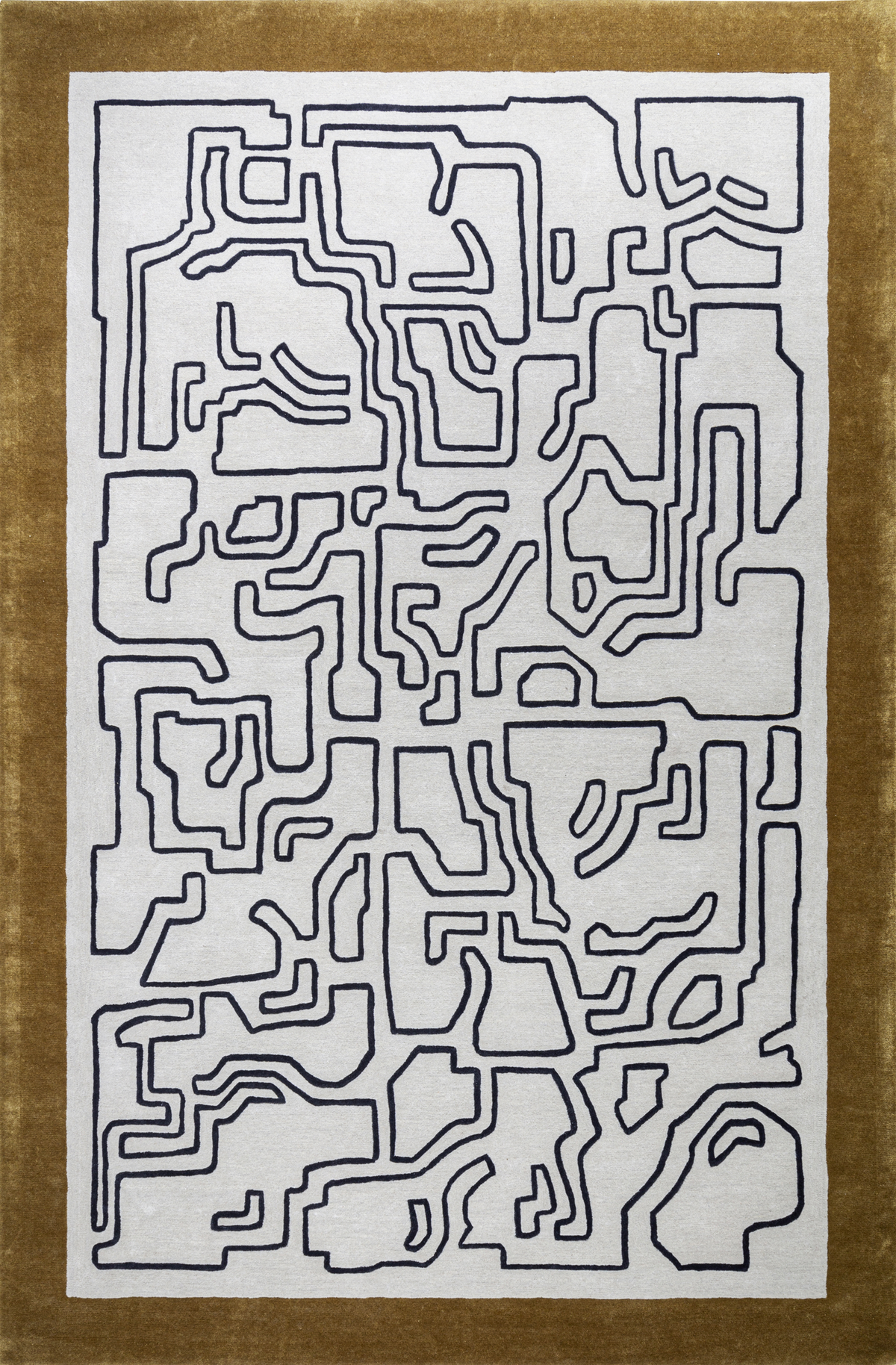 Massimo Structures Fragment 2 Border rug, top view