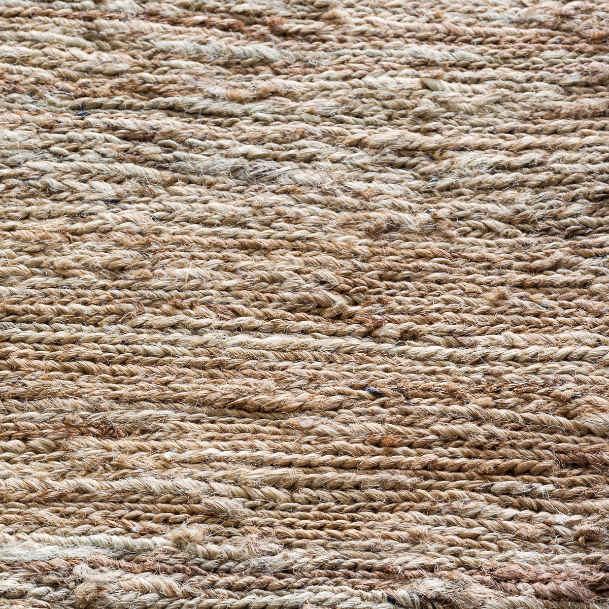 Massimo Sumace Natural fringed jute rug, detail of the surface