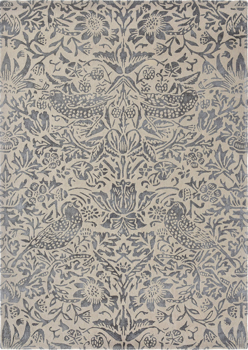 Morris & Co | Pure Strawberry Inky Grey 28105 | Carpet | Tapison