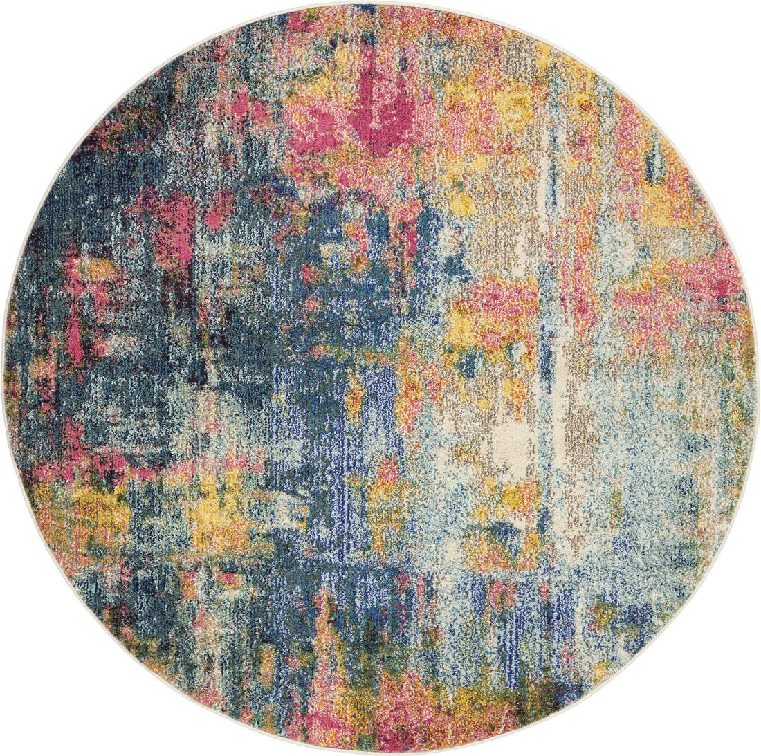 Nourison | Celestial R. Blue Yellow CES09 | Carpet | Tapison