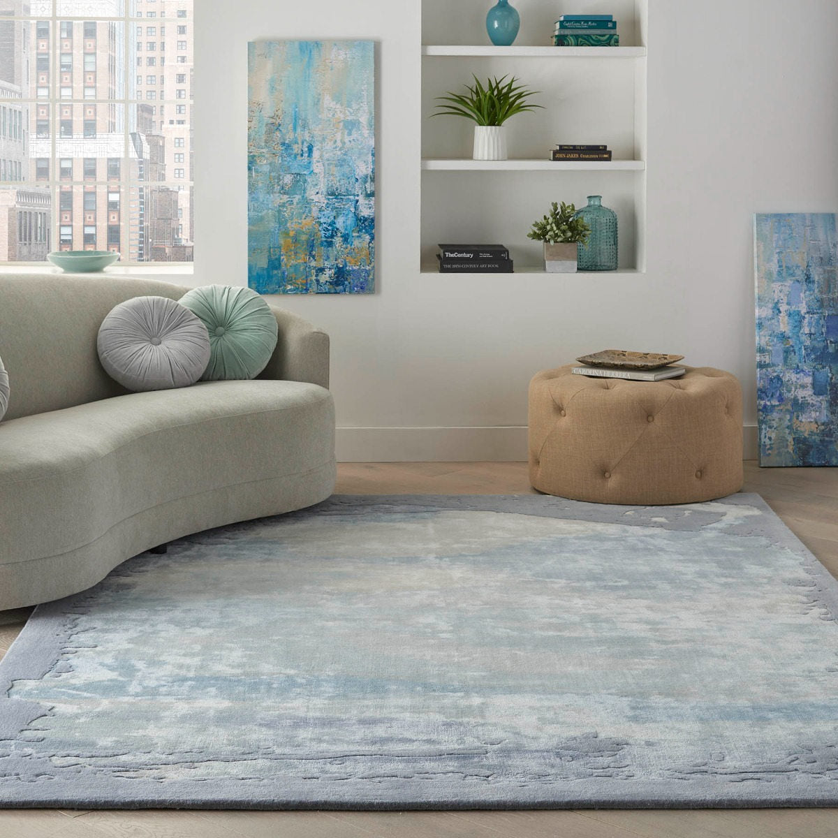 Nourison Prismatic Seafoam Silver PRS19