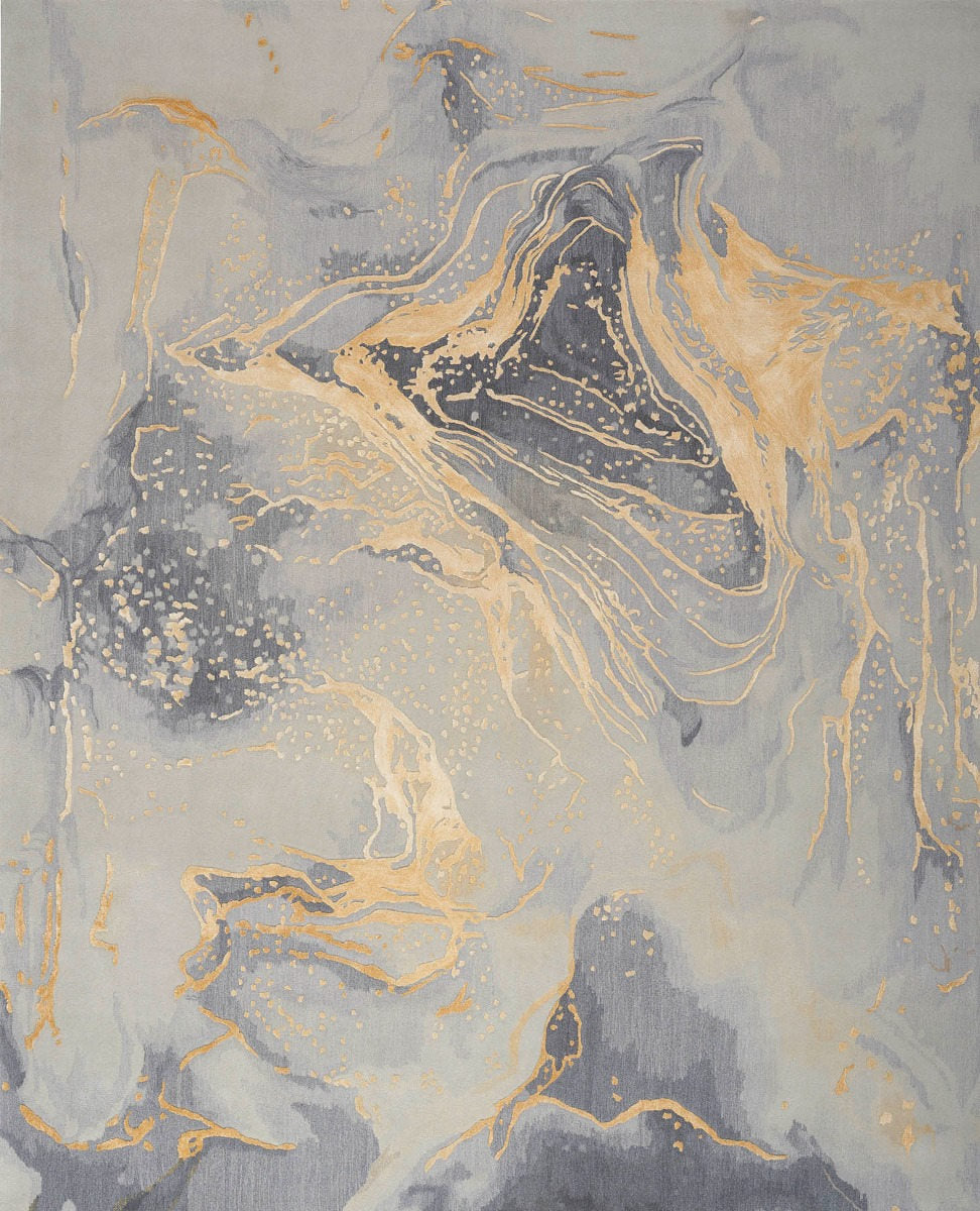 Nourison | Prismatic Grey Gold PRS28 | Carpet | Online Tapijten