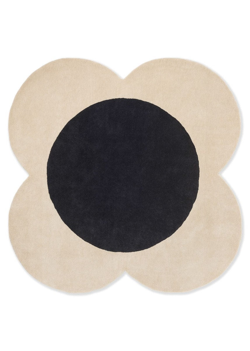 Orla Kiely | Flower Spot Ecru Black 158409 | Carpet | Tapison