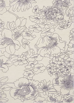 Ted Baker | Linear Floral Blue 162508 | Carpet | Tapison