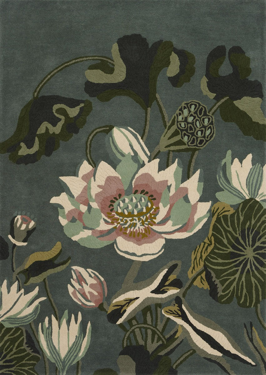 Wedgwood | Waterlily Midnight Pond 38608 | Carpet | Tapison