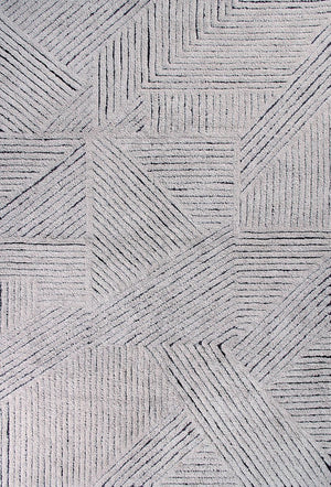 Lorena Canals | Geometrics Black Chia | Carpet | Tapison